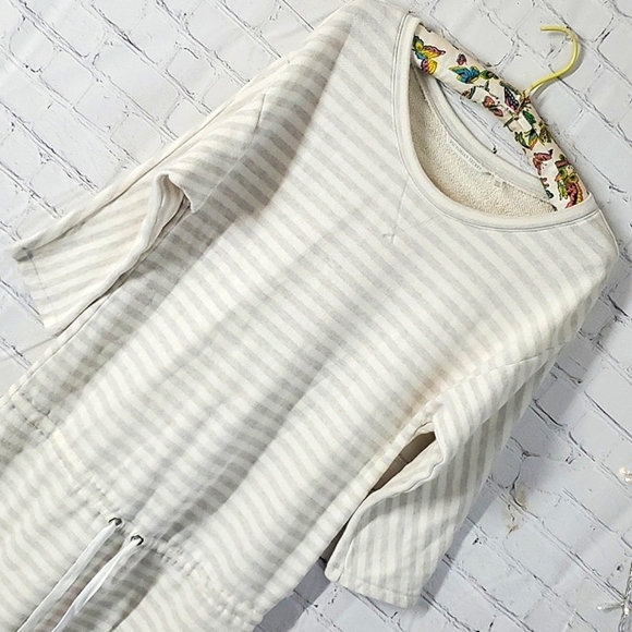 2012 Y2K Victoria's Secret Neutral Tone Striped Knit Sweater Dress Womens Sz M - Picture 5 of 16